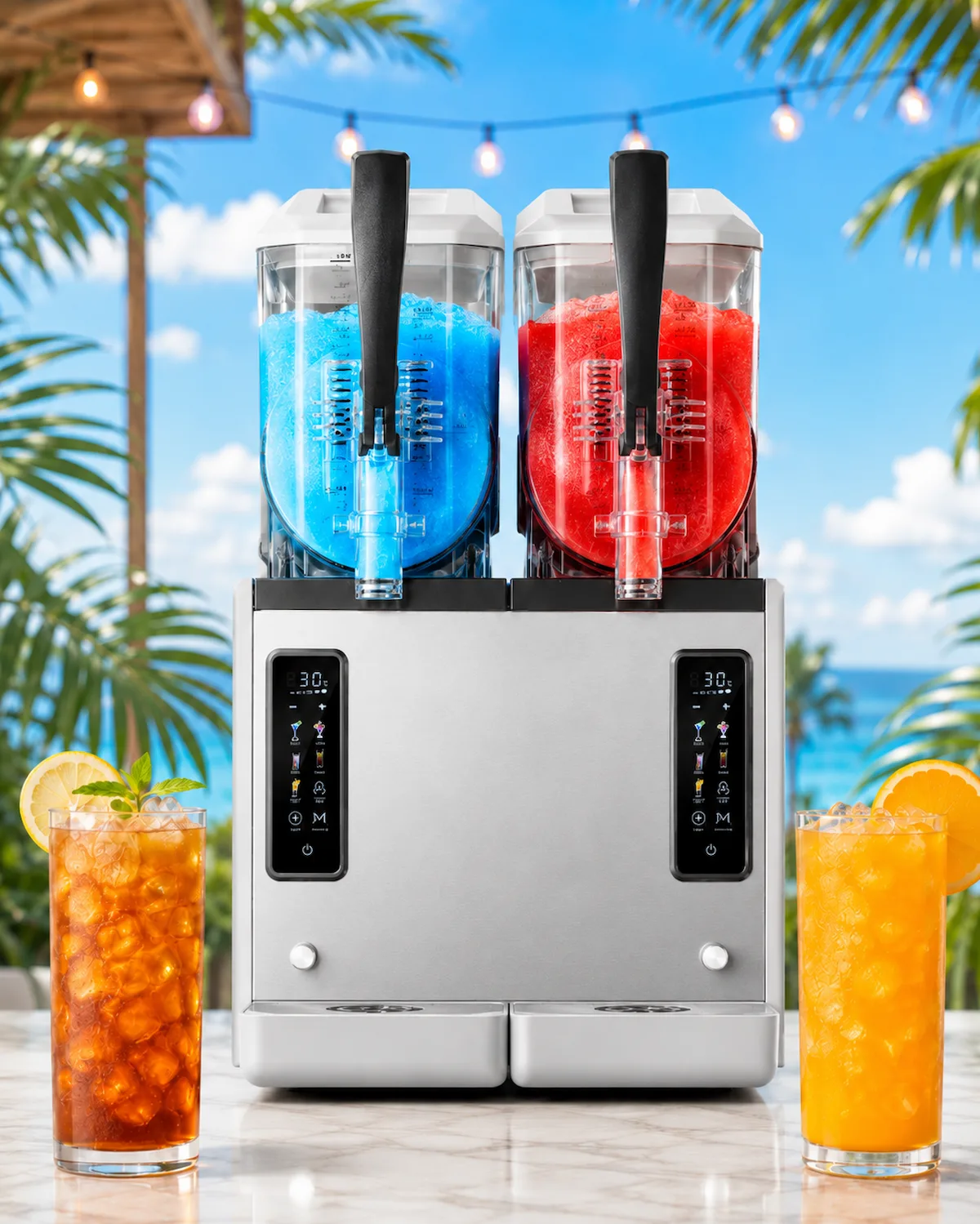Double-container frozen drink machine rental