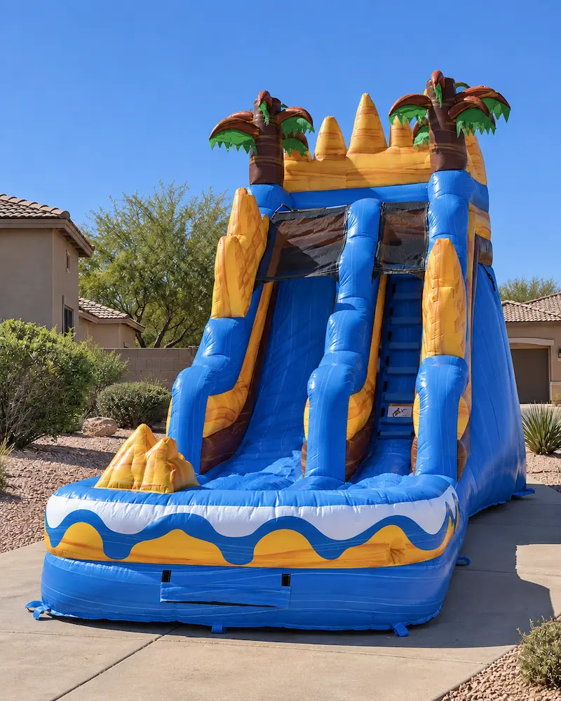 Tropical Wave 15-foot inflatable water slide rental
